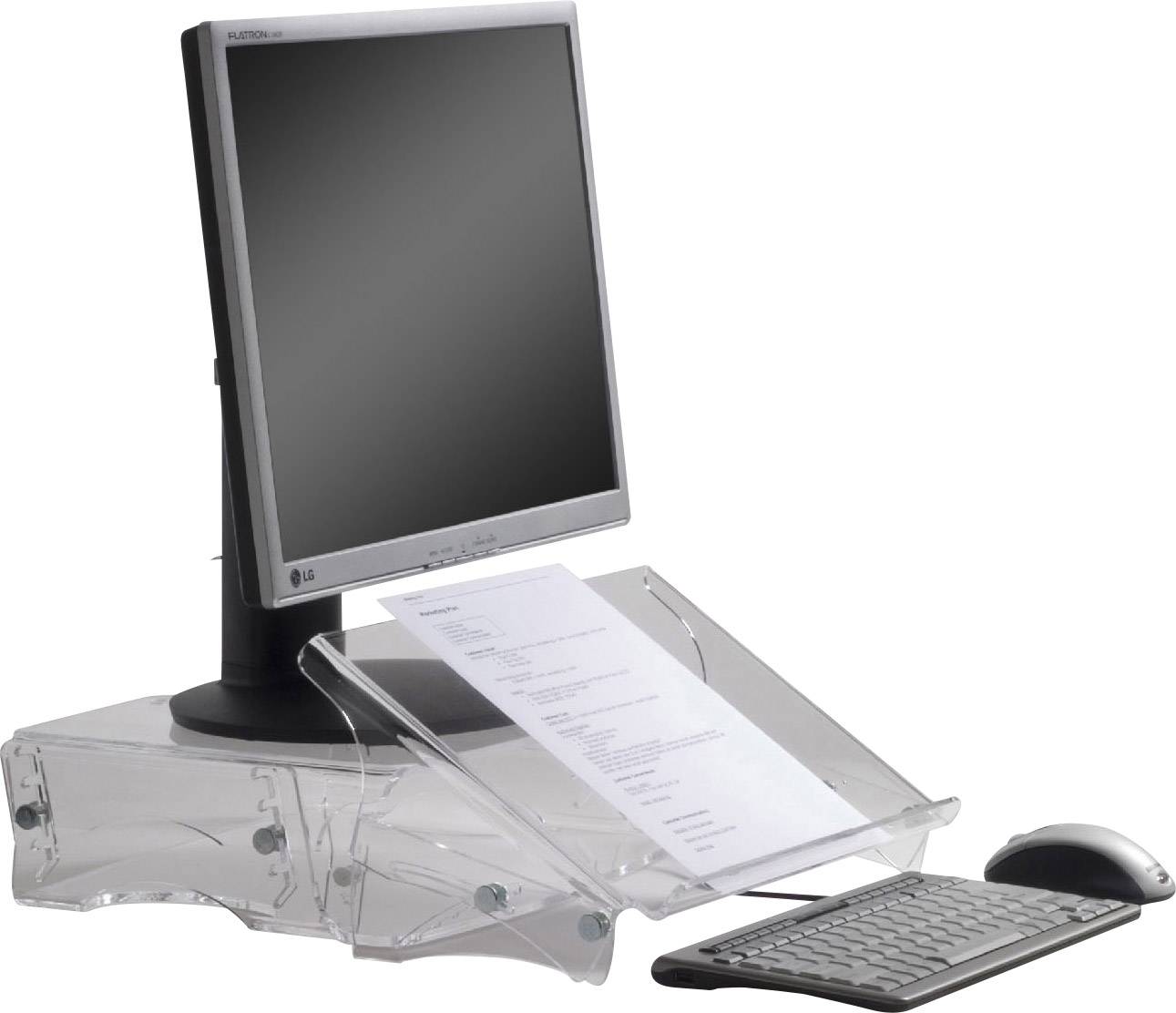 BakkerElkhuizen BNEQDOC415 Dokumentenhalter Transparent (B x H x T) 390 x 115 x 275 mm