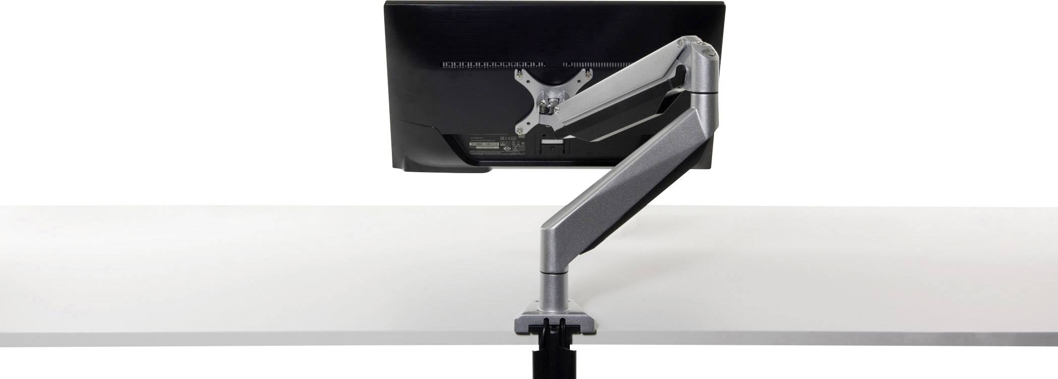 BakkerElkhuizen Smart Office 11 Monitor-Tischhalterung 1 25,4 cm (10") - 68,6 cm (27") Grau Höhenverstellbar, Schwenkbar, Rotierbar, Drehbar