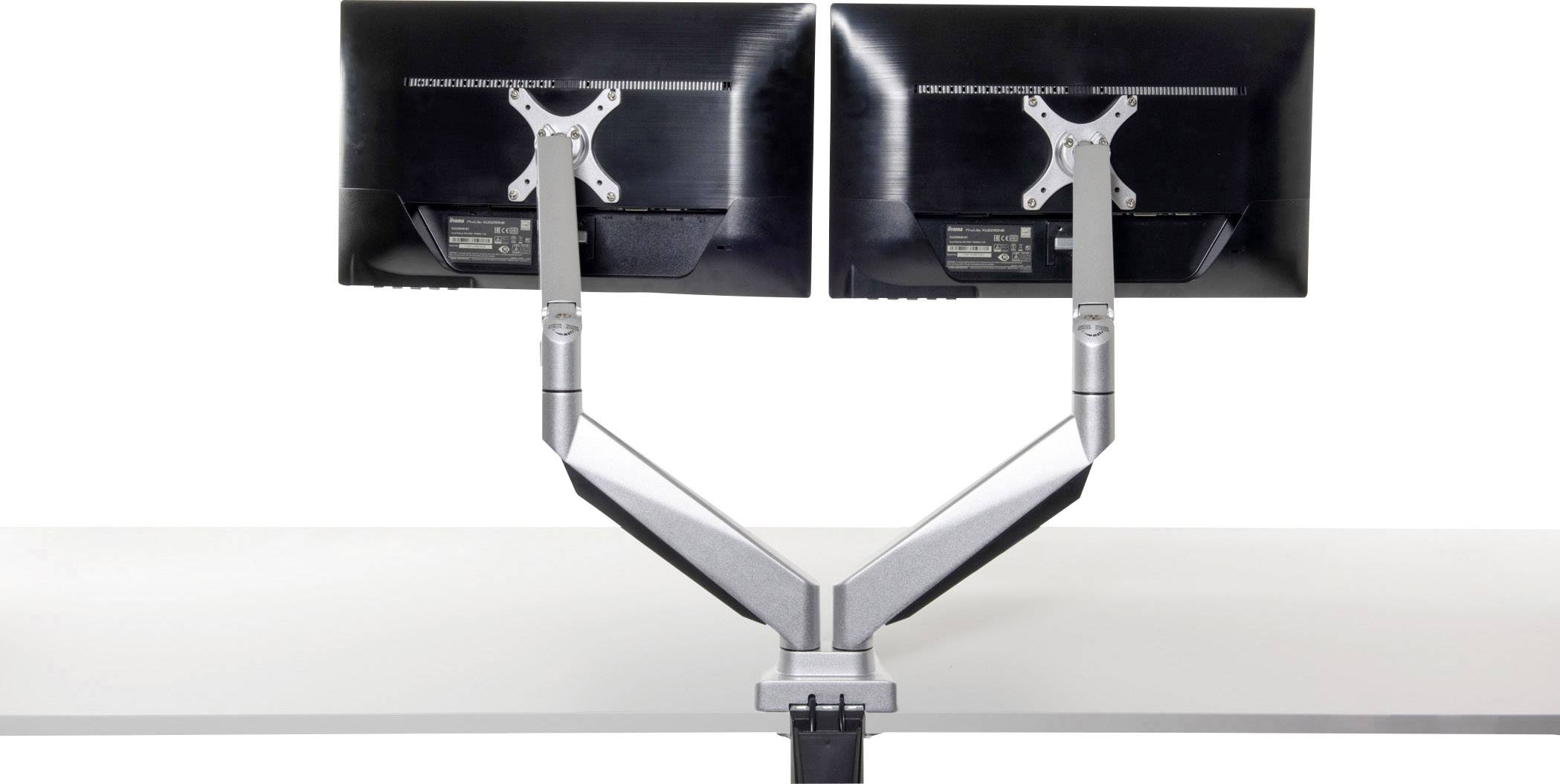 BakkerElkhuizen Smart Office 12 2fach Monitor-Tischhalterung 25,4 cm (10") - 68,6 cm (27") Höhenverstellbar, Schwenkbar, Rotierbar, Drehbar