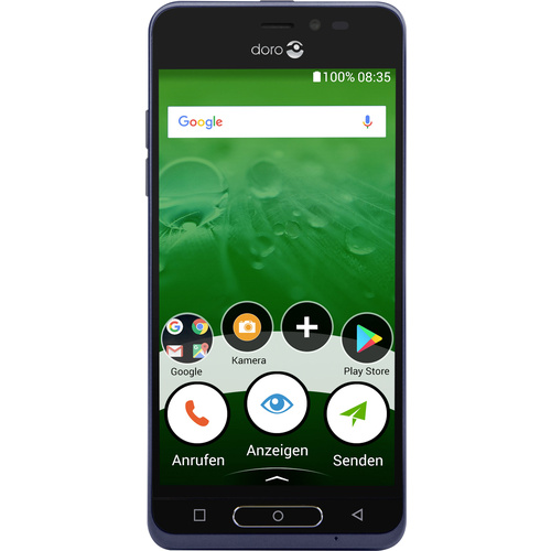 doro 8035 Senioren-Smartphone 16 GB 5 Zoll (12.7 cm)  Android™ 7.1 Nougat Dunkelblau