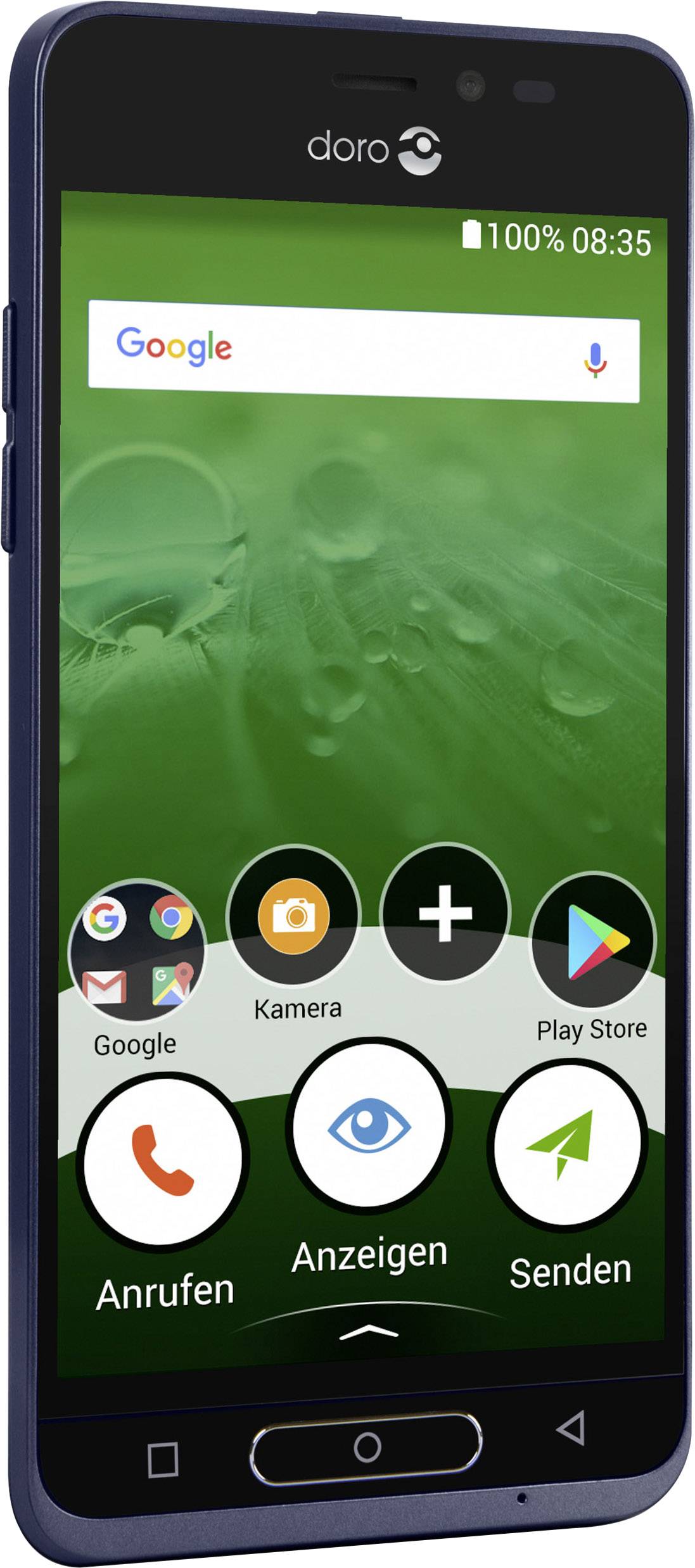 doro 8035 Senioren-Smartphone 16 GB 5 Zoll (12.7 cm)  Android™ 7.1 Nougat Dunkelblau