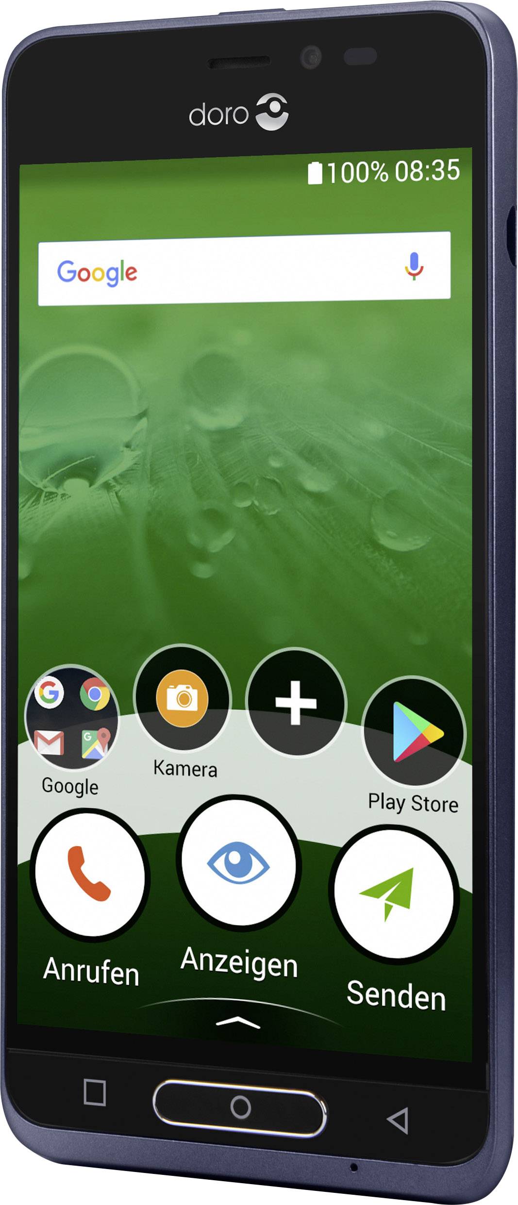 doro 8035 Senioren-Smartphone 16 GB 5 Zoll (12.7 cm)  Android™ 7.1 Nougat Dunkelblau