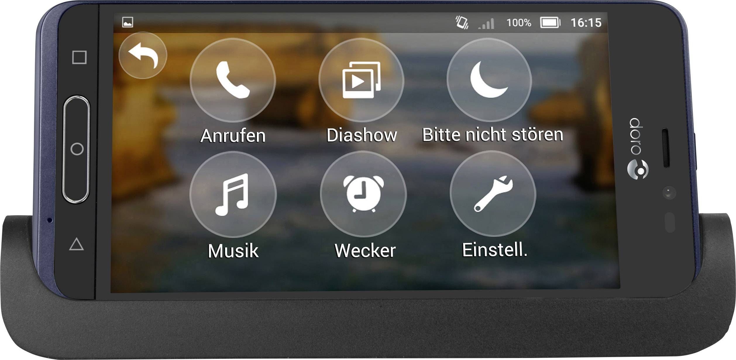 Doro 8035 Senioren-Smartphone 16GB 5 Zoll (12.7 cm) Android™ 7.1 Nougat Dunkelblau