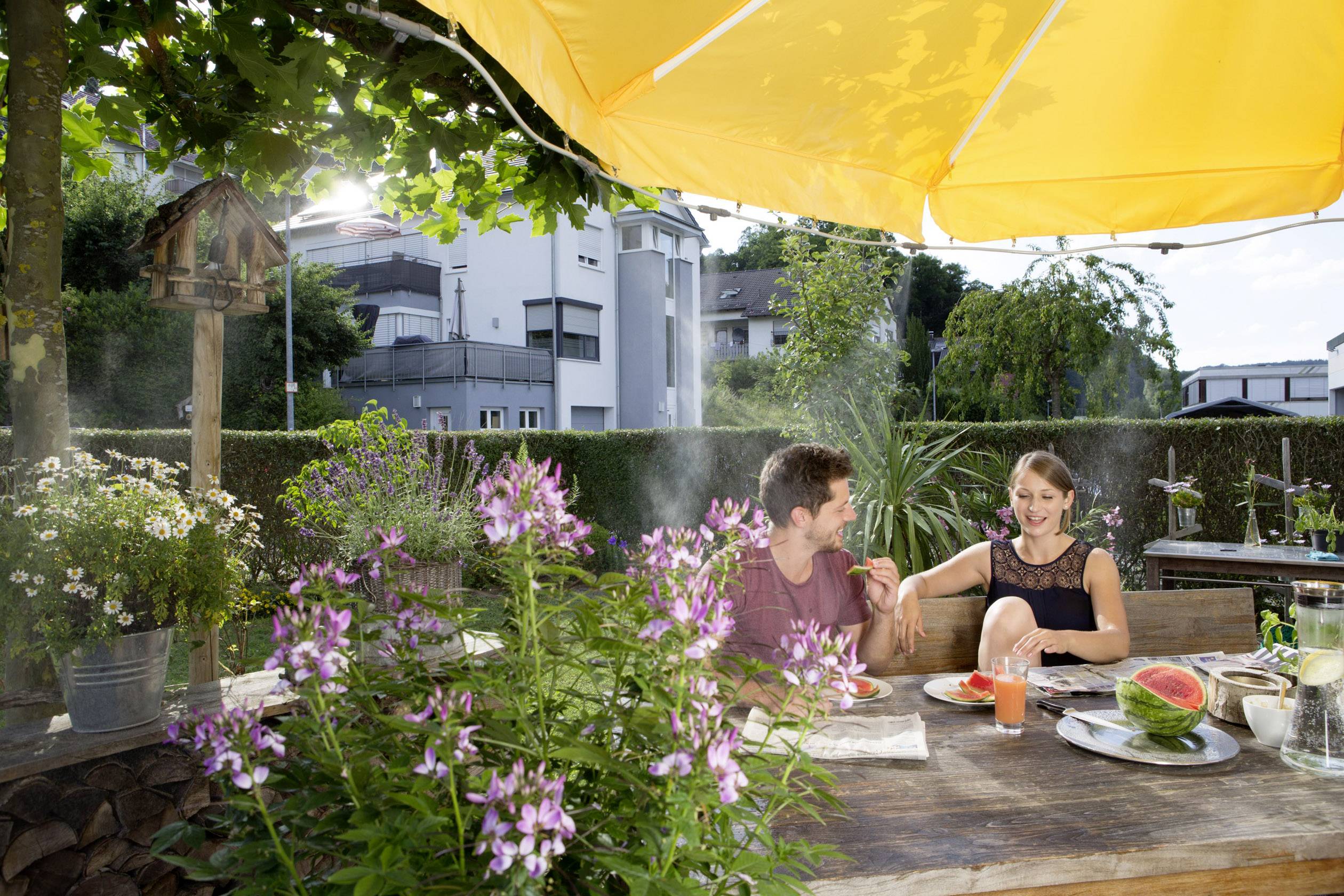 GARDENA 13135-20 Outdoor Luftkühler Set Steckkupplung Schlauchlänge: 10 m