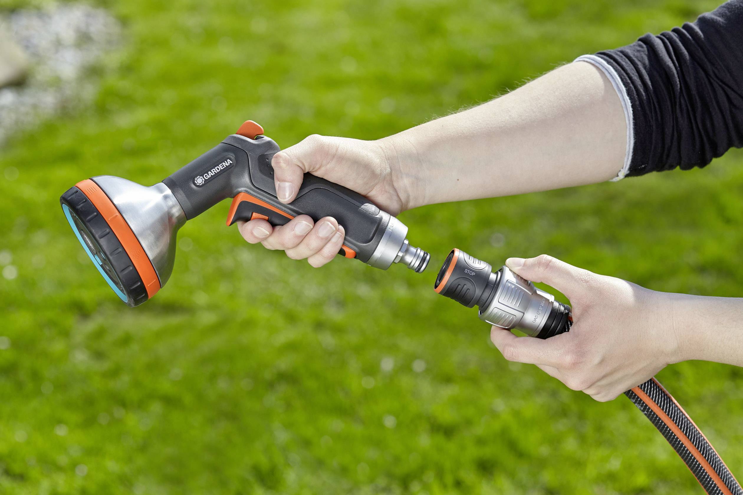 GARDENA 18254-50 Premium Kunststoff Regulierstop 19 mm (3/4") Ø, Steckkupplung Wasserstop