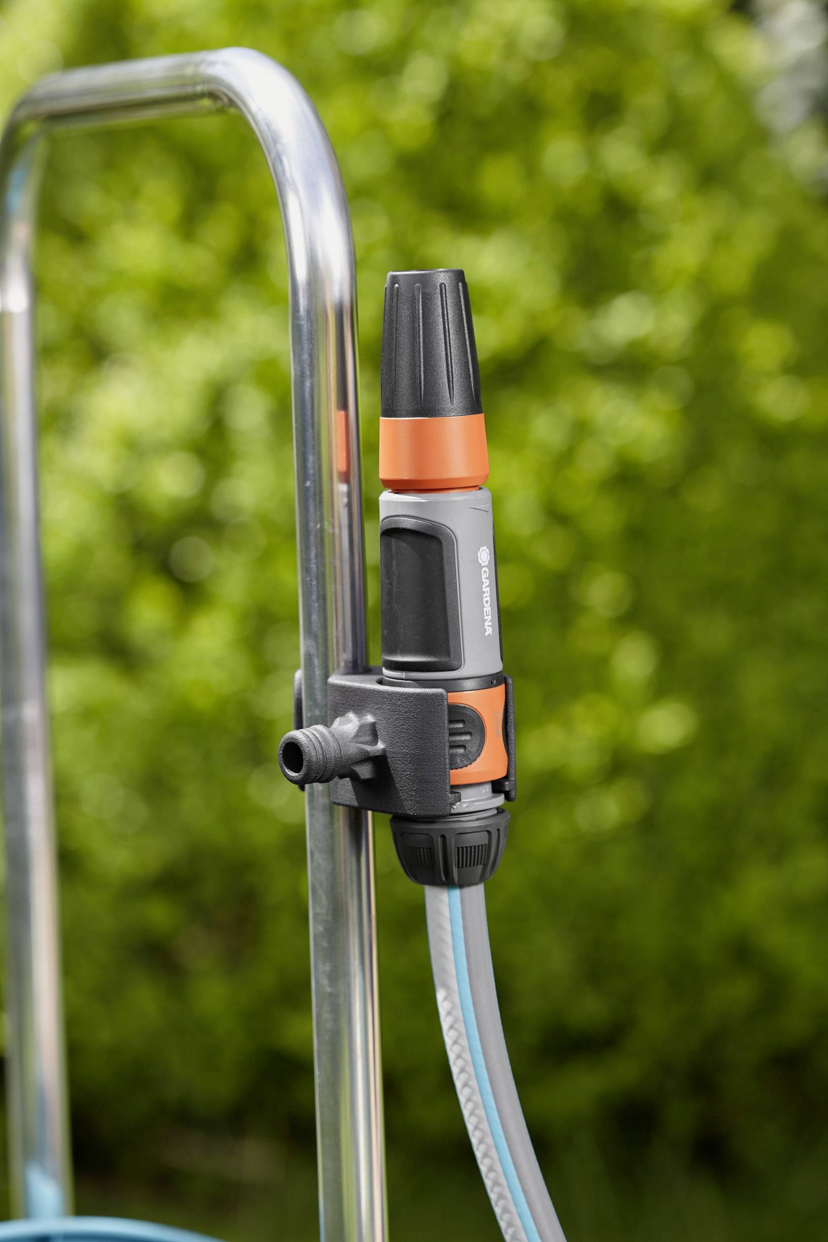 GARDENA 18513-20 Schlauchwagen CleverRoll M Set Schlauchwagen 13mm 20m 1/2 Zoll 1 St. Grau, Türkis, Orange