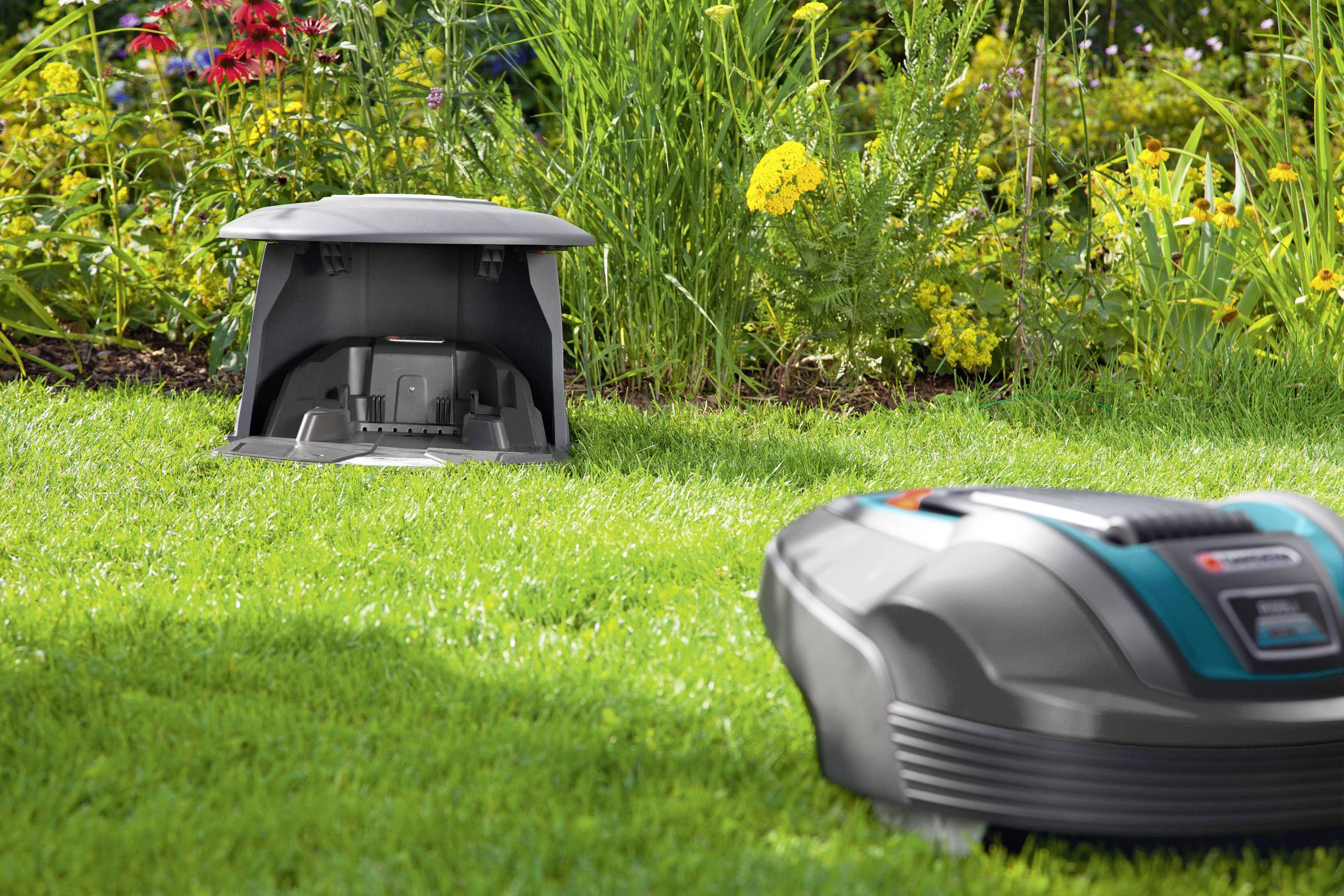 GARDENA 04007-60 Garage Passend für (Modell Rasentrimmer): Gardena R70Li, Gardena SILENO city, Gardena smart SILENO city, Gardena R80Li