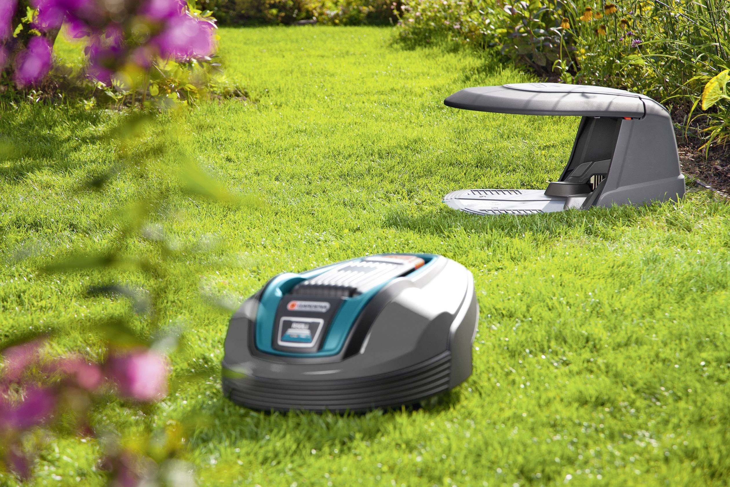 GARDENA 04007-60 Garage Passend für (Modell Rasentrimmer): Gardena R70Li, Gardena SILENO city, Gardena smart SILENO city, Gardena R80Li