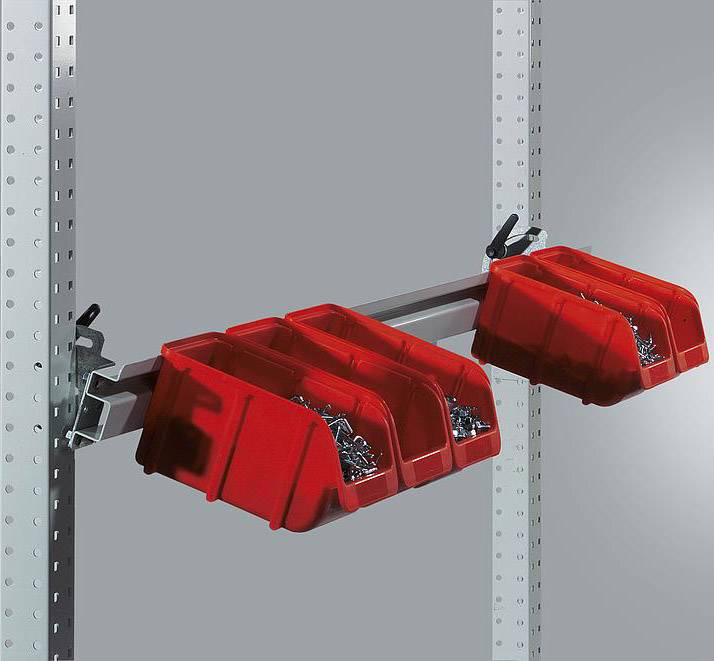 Manuflex ZB3905.7035 Boxenträgerschiene 1250 (1246mm) RAL7035 lichtgrau
