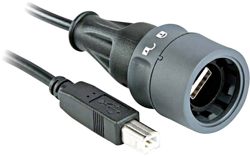 Bulgin USB 2.0 Anschlusskabel [1x USB 2.0 Stecker A - 1x USB 2.0 ...
