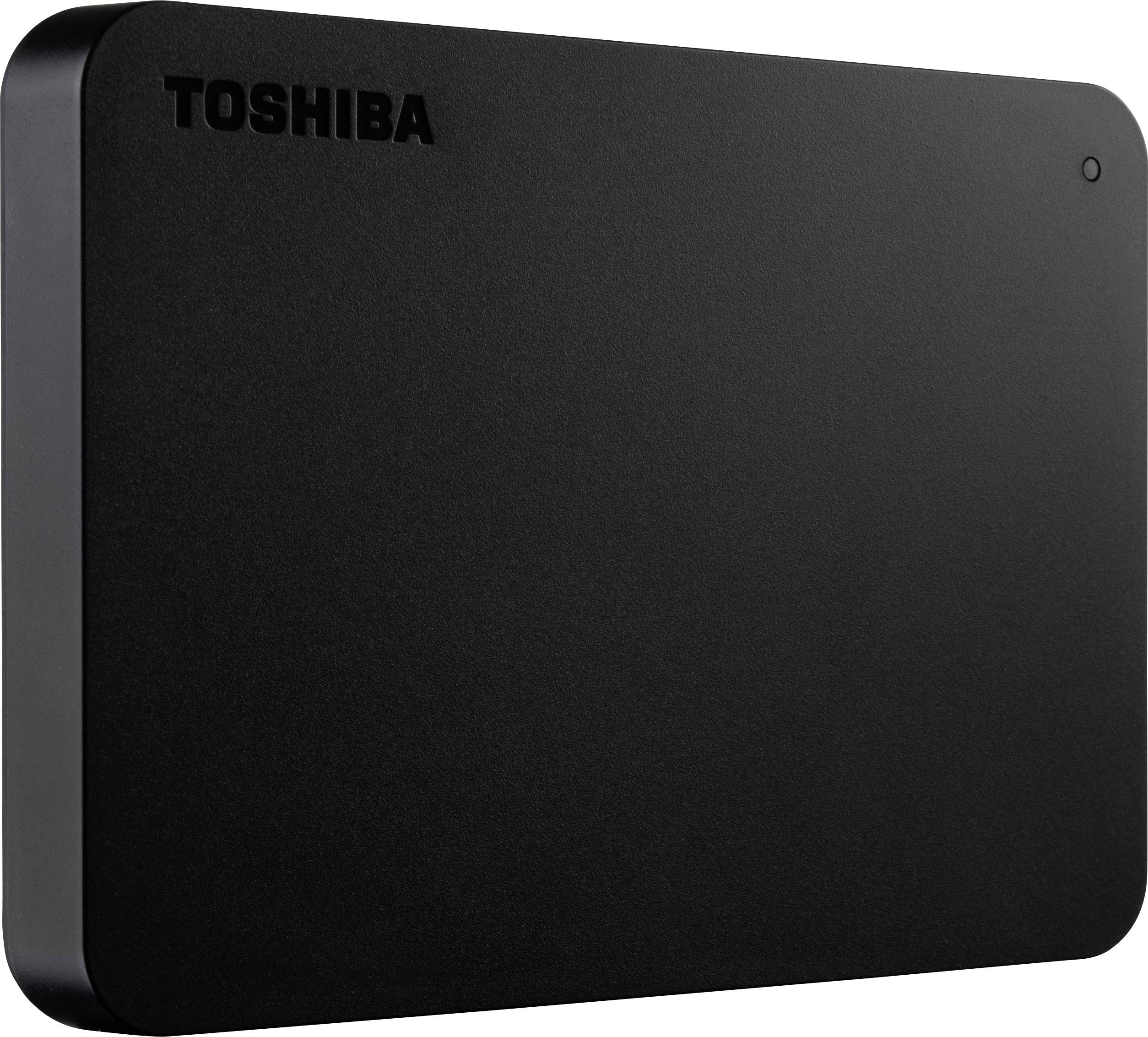 Toshiba Canvio Basics 1 TB Externe Festplatte 6.35 cm (2.5 Zoll) USB 3.2 Gen 1 (USB 3.0) Matt Schwarz HDTB410EK3AA