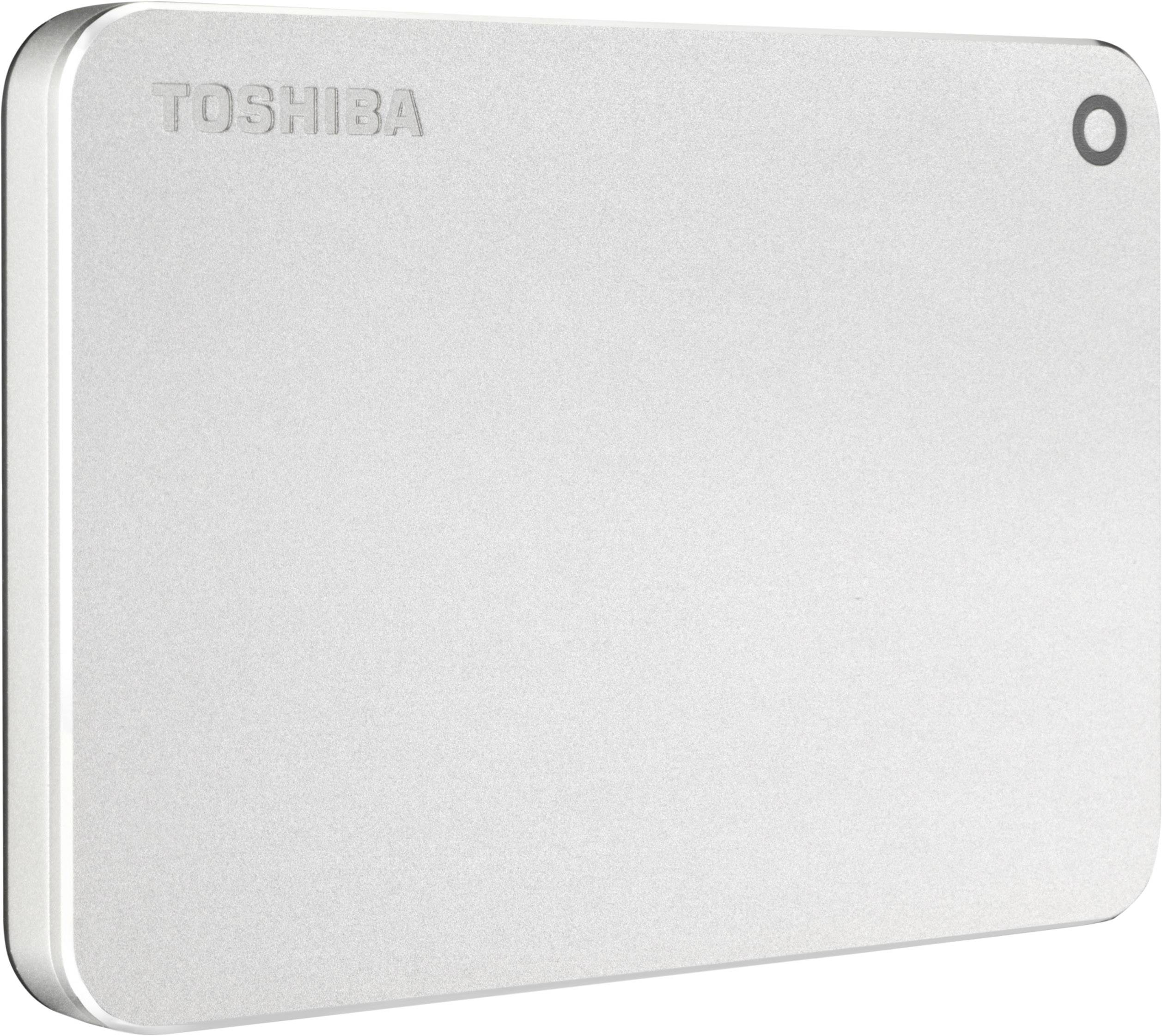 Toshiba Canvio Premium 1TB Externe Festplatte 6.35cm (2.5 Zoll) USB 3.2 Gen 1 (USB 3.0) Silber (metallic) HDTW210ES3AA