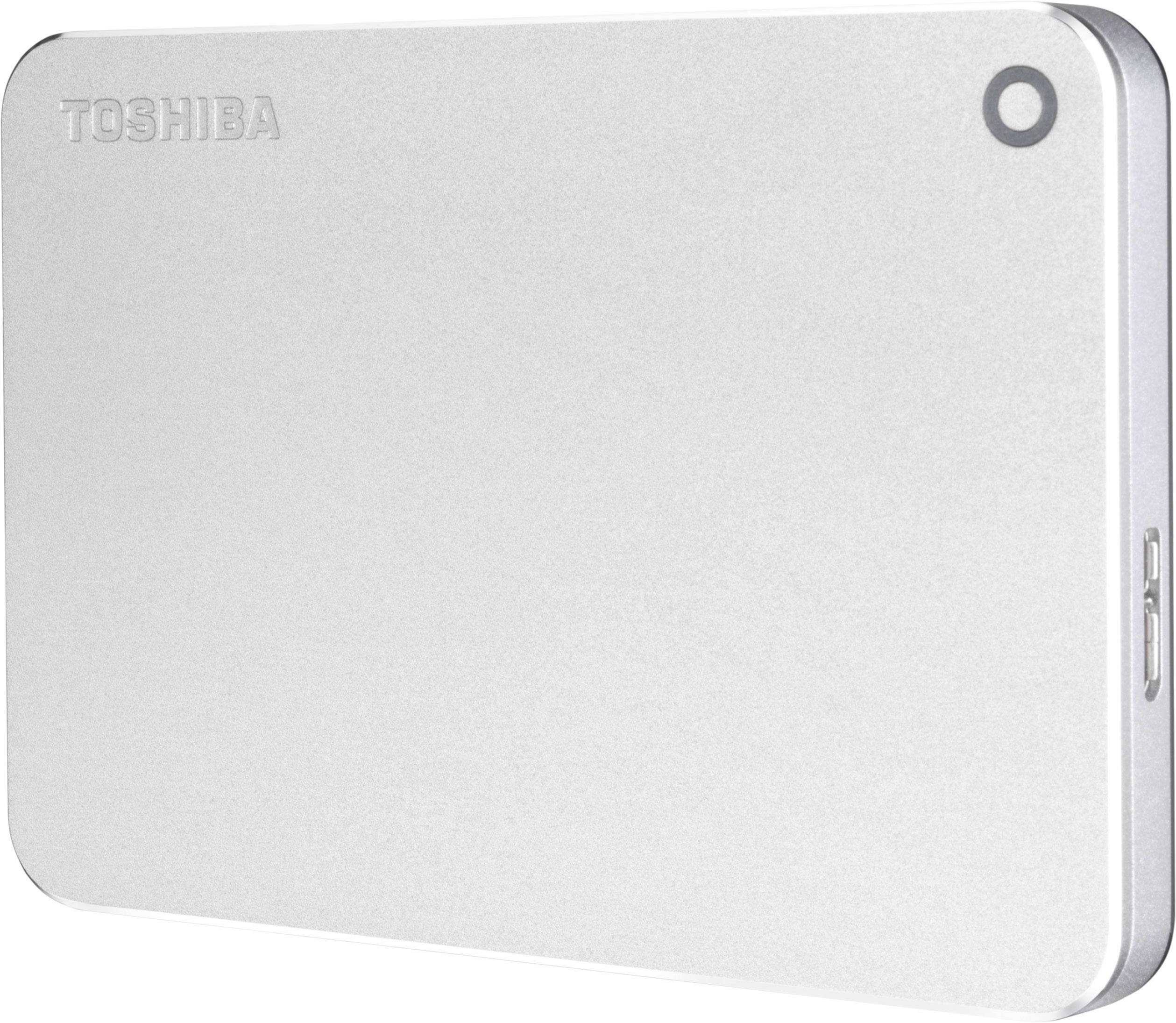 Toshiba Canvio Premium 1TB Externe Festplatte 6.35cm (2.5 Zoll) USB 3.2 Gen 1 (USB 3.0) Silber (metallic) HDTW210ES3AA