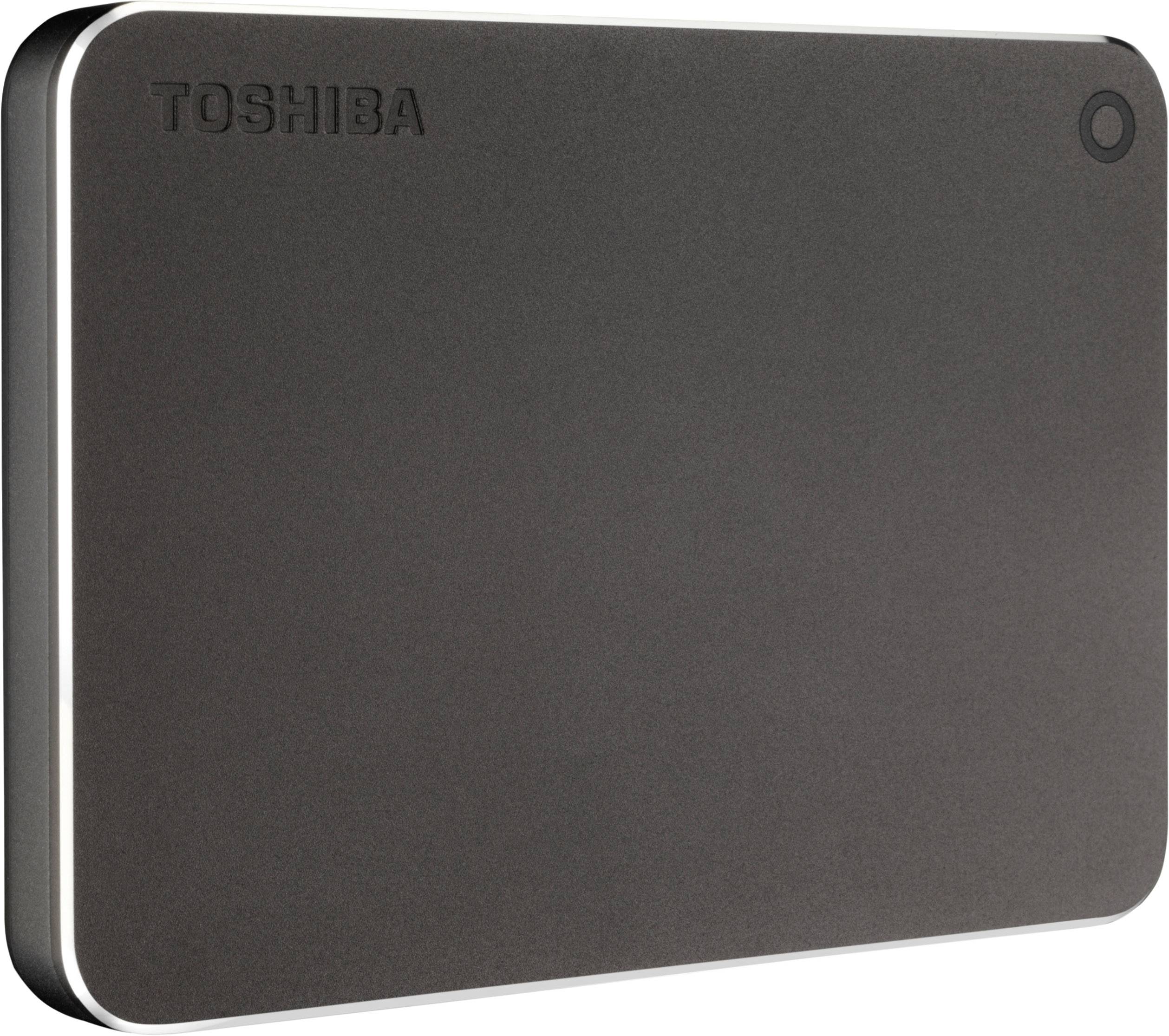 Toshiba HDTW220EB3AA Canvio Premium Externe Festplatte 6.35cm (2.5 Zoll) 2TB Dunkelgrau USB 3.0