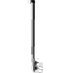 AllVision Balkonhalter Rohr für Geländermontage H= 80cm SAT-Brüstungshalterung Silber