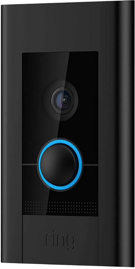 Ring 8VR1E7-0EU0 IP-Video-Türsprechanlage 8VR1E7-0EU0 LAN, WLAN Komplett-Set 1 Familienhaus Nickel (satiniert), Pearl White