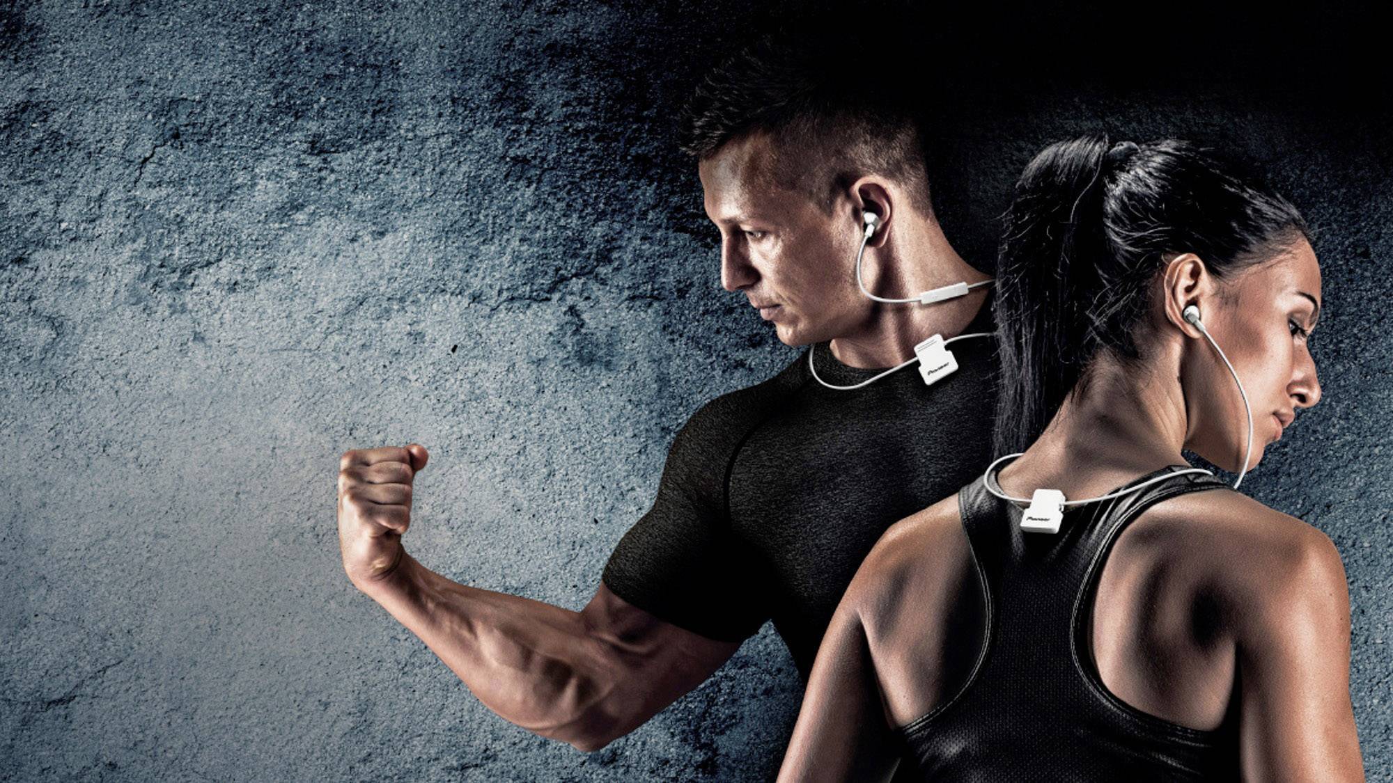 Pioneer SE-CL6BT-B Bluetooth® Sport In Ear Kopfhörer In Ear Headset, Lautstärkeregelung, Schweißresistent Schwarz