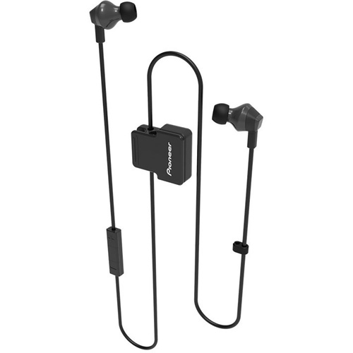 Pioneer SE-CL6BT-B Bluetooth® Sport In Ear Kopfhörer In Ear Headset, Lautstärkeregelung, Schweißresistent Schwarz