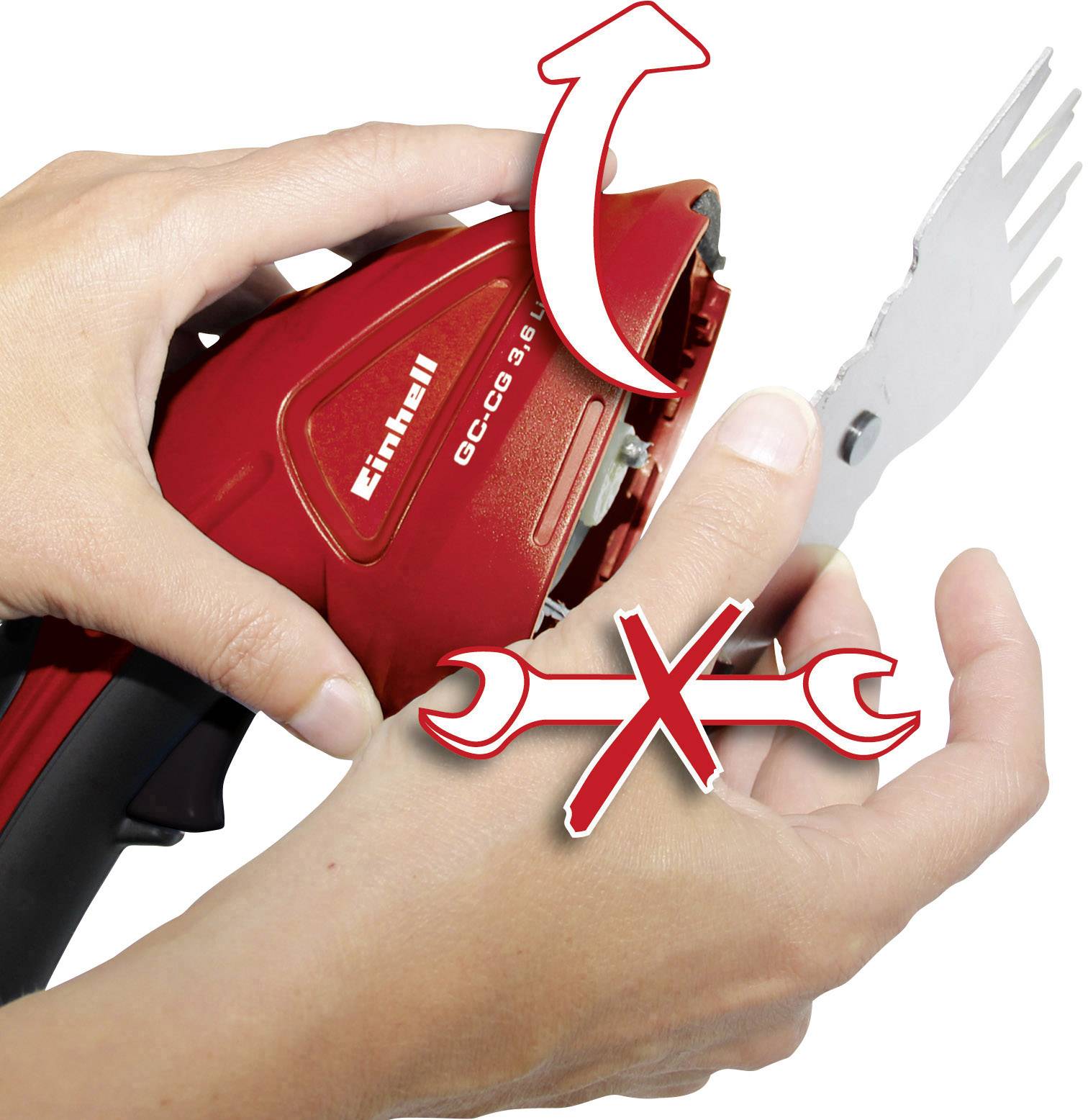 Einhell GC-CG 3,6 Li WT Akku Grasschere, Strauchschere inkl. Akku 3.60V Li-Ion