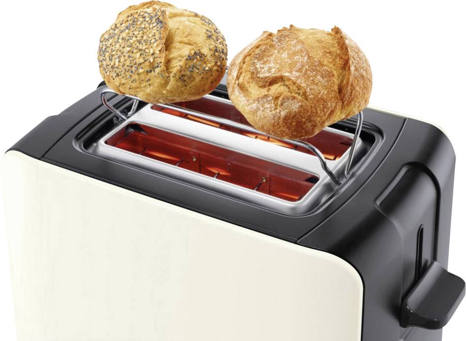 Bosch Haushalt Comfort Line Toaster mit Brötchenaufsatz Creme