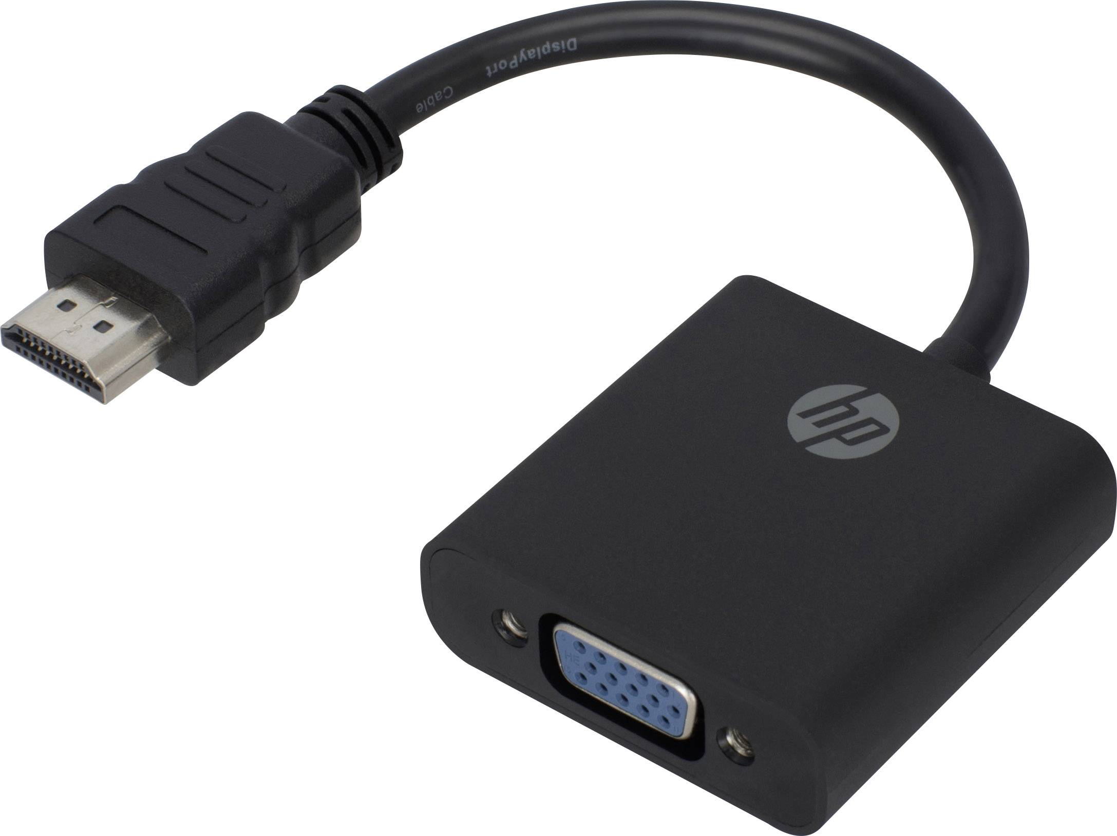 HP HDMI / VGA Adapter [1x HDMI-Stecker - 1x VGA-Buchse] Schwarz 20.00cm
