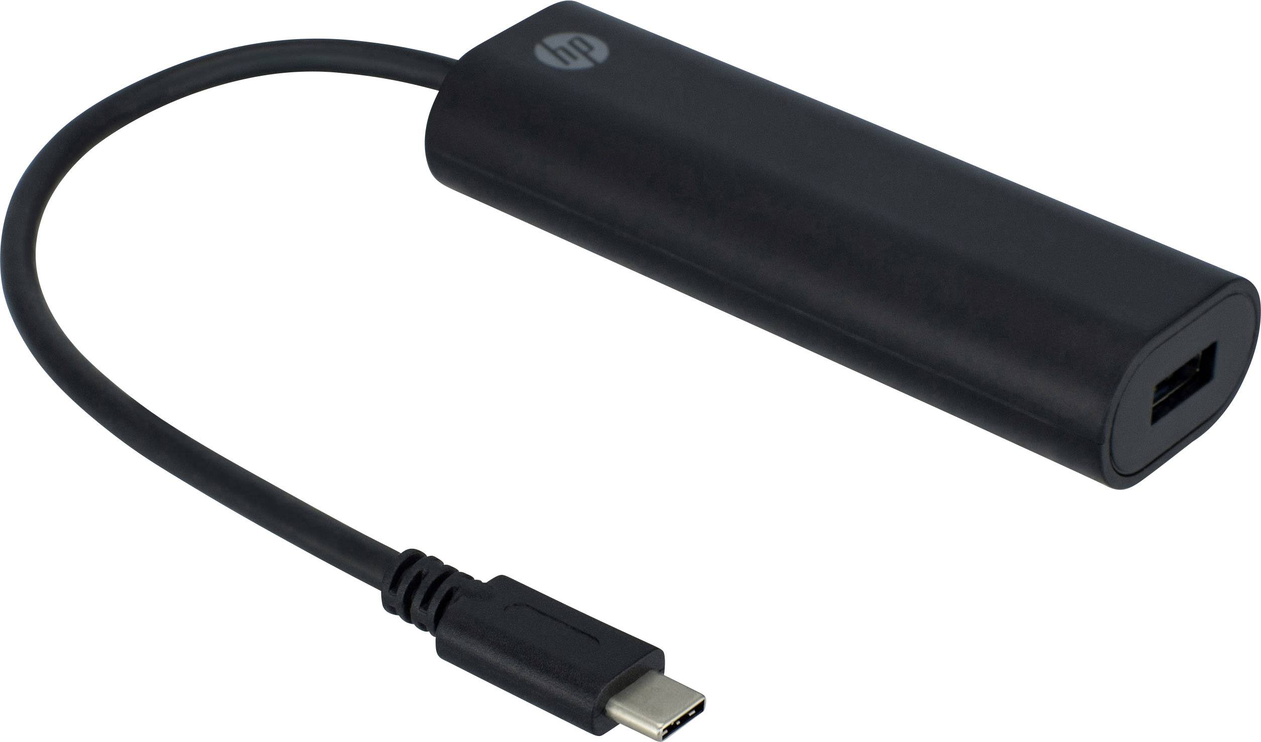 HP 2UX23AA#ABB 4 Port USB 3.0-Hub mit USB-C Stecker Schwarz