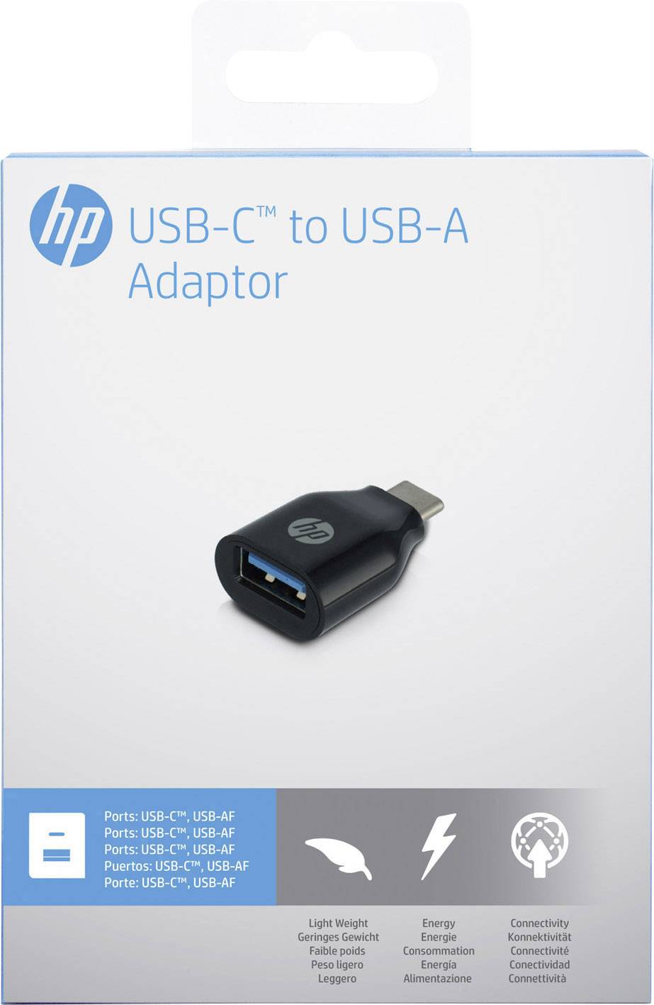 HP USB 2.0 Adapter [1x USB-C™ Stecker - 1x USB 2.0 Buchse A] 2UX20AA#ABB