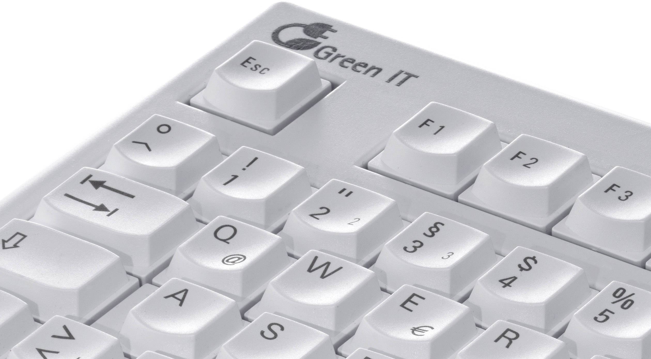 Fujitsu KBPC PX ECO USB Tastatur Deutsch, QWERTZ Grau, Schwarz Handballenauflage