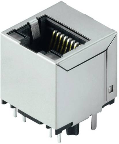 Weidmüller RJ45M R1V 3.3N4YG/YG TY 1534750000 Buchse, Einbau vertikal Polzahl 8 Silber, Schwarz 120