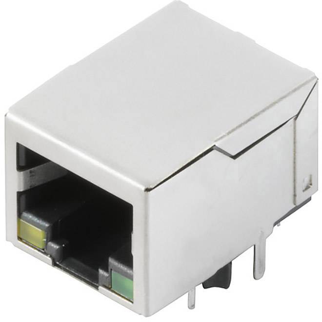 Weidmüller RJ45M R1D 3.3N4Y/G TY 2461060000 Buchse, Einbau horizontal Polzahl Sensoren 8 Silber, Schwarz