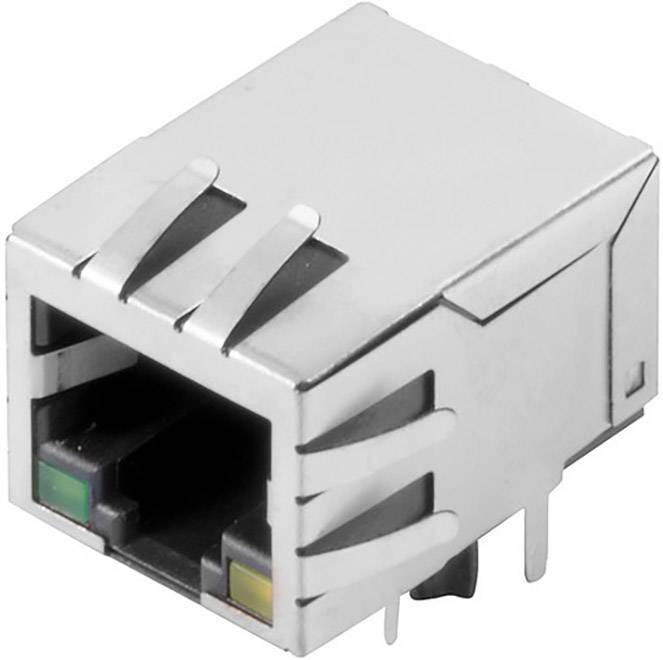 Weidmüller RJ45G1 R1D 3.3EG/Y TY 2544510000 Buchse, Einbau horizontal Polzahl Sensoren 10 Silber, S