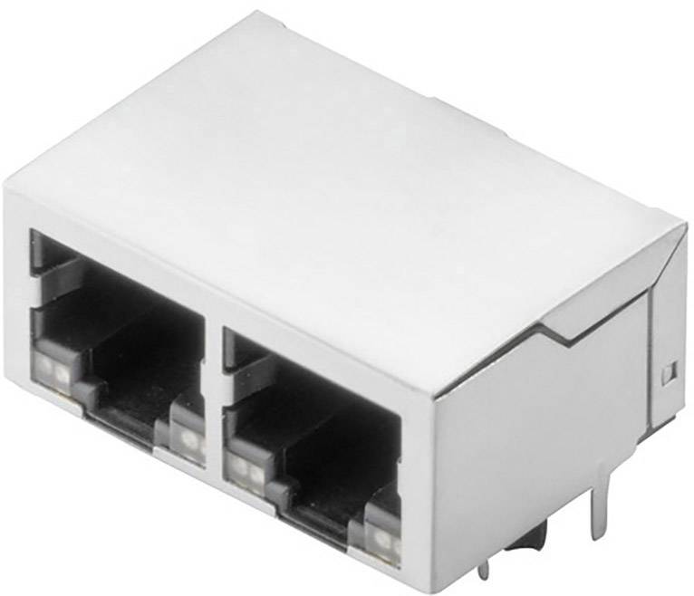 Weidmüller RJ45G1 R12D 3.3N4YG/YG RL 2485370000 Buchse, Einbau horizontal Polzahl 8 Silber, Schwarz