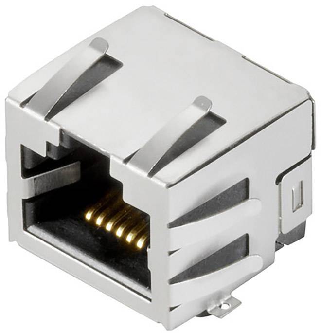 Weidmüller RJ45C3 S1U DE4N RL RJ45-Steckverbinder CAT 3 2562940000 Buchse, Einbau horizontal Polzahl Sensoren 8 Silber, Schwarz 200 St.