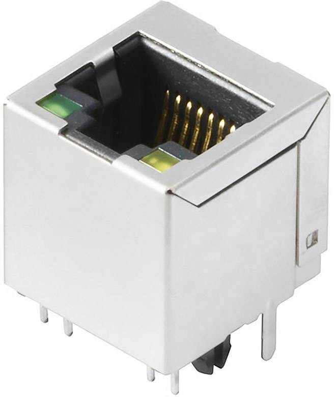 Weidmüller RJ45C5 T1V 3.2N4G/Y TY RJ45-Steckverbinder CAT 5 2562960000 Buchse, Einbau vertikal Polzahl 12 Silber, Schwarz 120St.