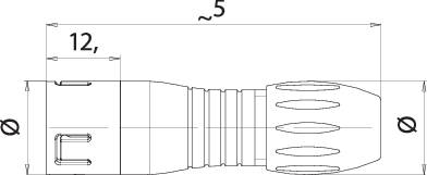 Binder 99 9105 450 03 Subminiatur-RundsteckverStecker, gerade Gesamtpolzahl: 3 1St.