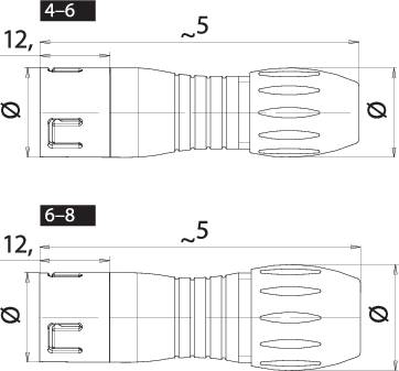 Binder 99 9114 470 05 Subminiatur-RundsteckverKupplung, gerade Gesamtpolzahl: 5 1St.