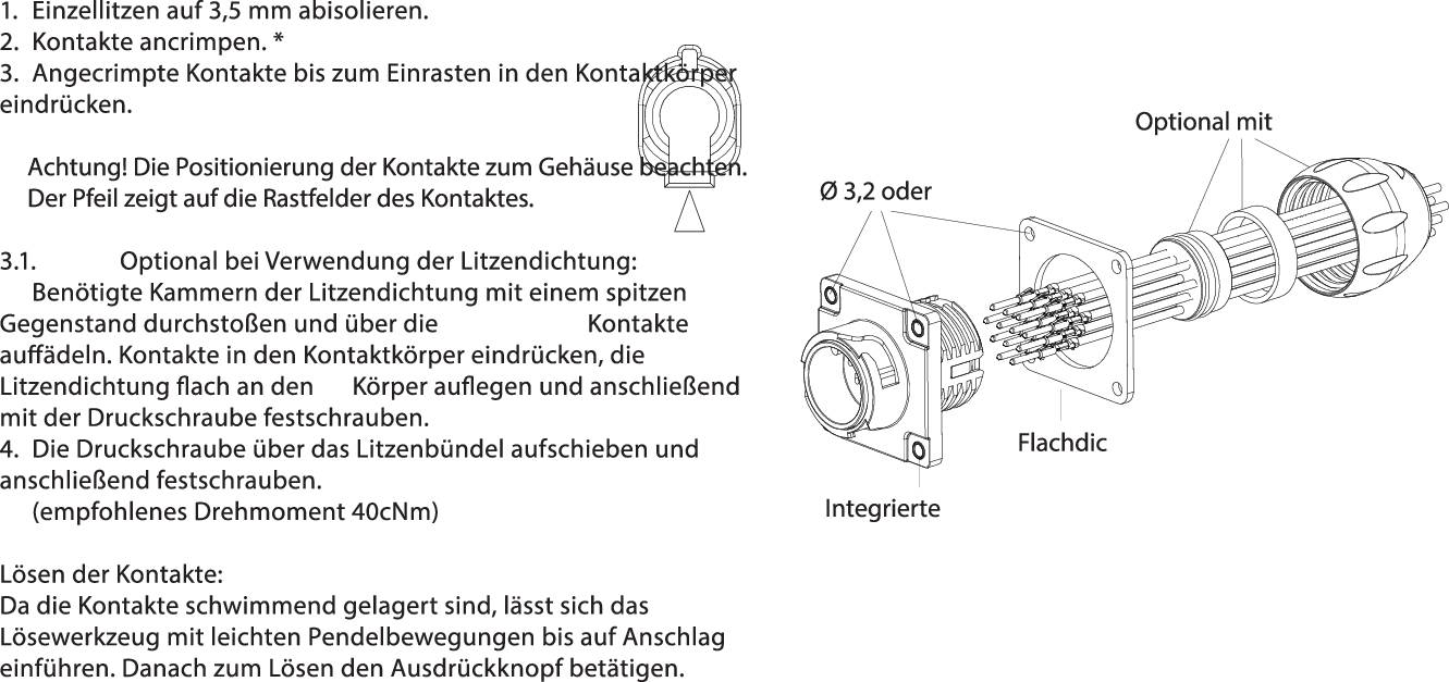 Binder 09 6520 000 12 Subminiatur-RundsteckverFlanschbuchse Gesamtpolzahl: 12 1St.