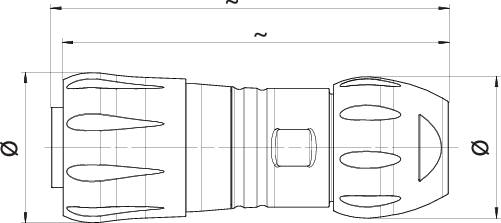 Binder 99 6518 000 12 Subminiatur-RundsteckverKupplung, gerade Gesamtpolzahl: 12 1St.