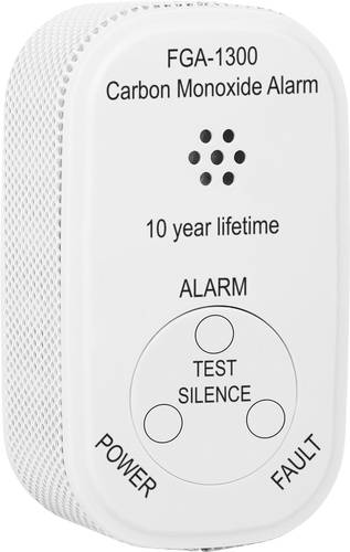 FGA-13000 Kohlenmonoxid-Melder inkl. 10 Jahres-Batterie, mit internem Sensor batteriebetr
