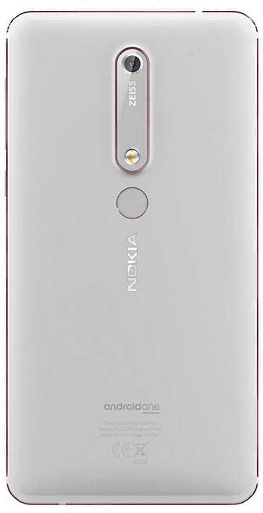 Nokia 6 (2018) 32GB 5.5 Zoll (14 cm) Dual-SIM Android™ 8.0 Oreo 16 Mio. Pixel Weiß