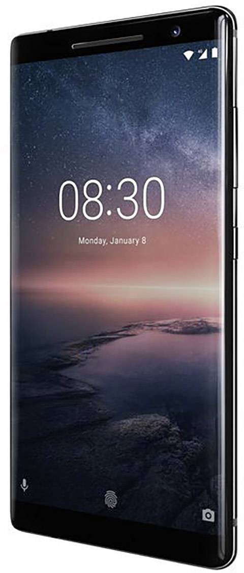 Nokia 8 Sirocco Smartphone Single-SIM 128GB 14cm (5.5 Zoll) 12 Mio. Pixel Android™ 8.0 Oreo Schwarz