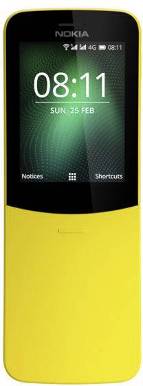 Nokia 8110 4G Dual-SIM-Handy Gelb