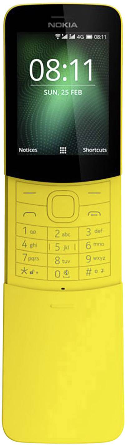 Nokia 8110 4G Dual-SIM-Handy Gelb