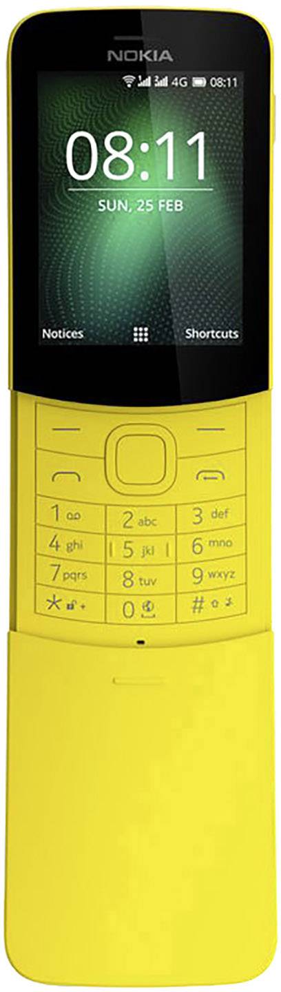 Nokia 8110 4G Dual-SIM-Handy Gelb