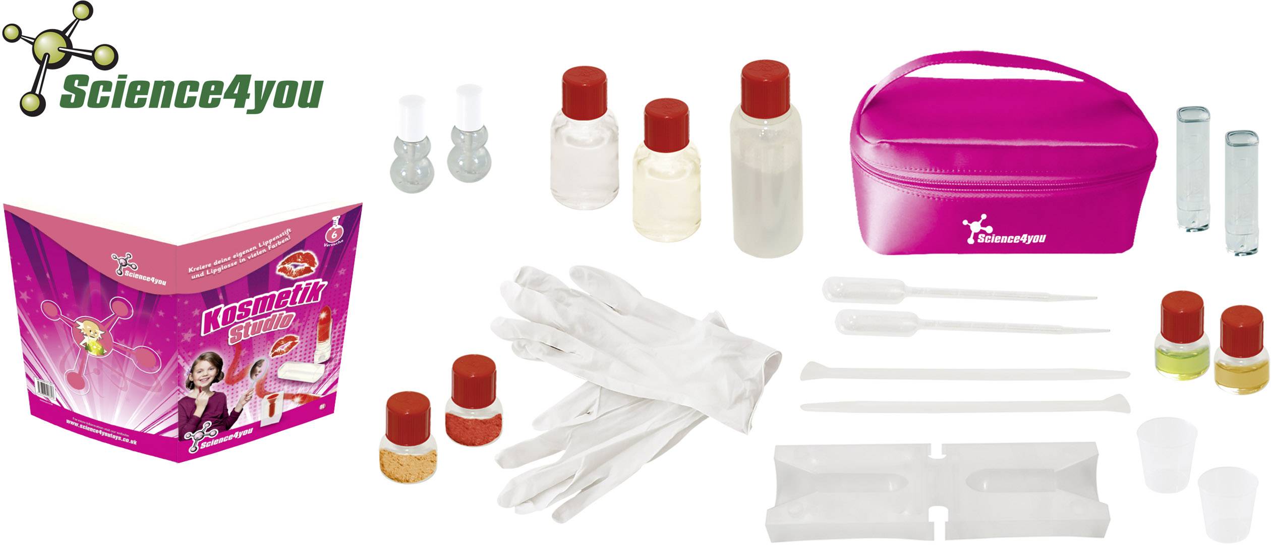 Science4you Kosmetik Studio 1666081 Experimentierkasten ab 8 Jahre