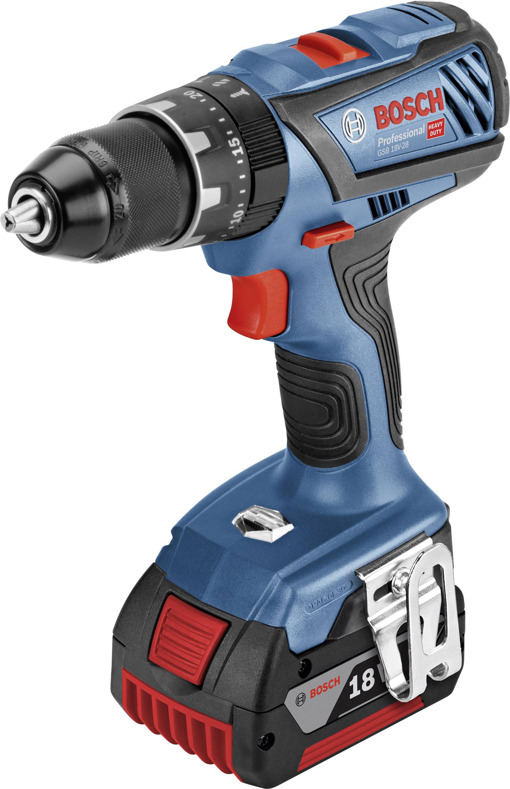 Bosch Professional GSB 18V-28, B-Ware 2-Gang-Akku-Schlagbohrschrauber inkl. 2. Akku, inkl. Koffer