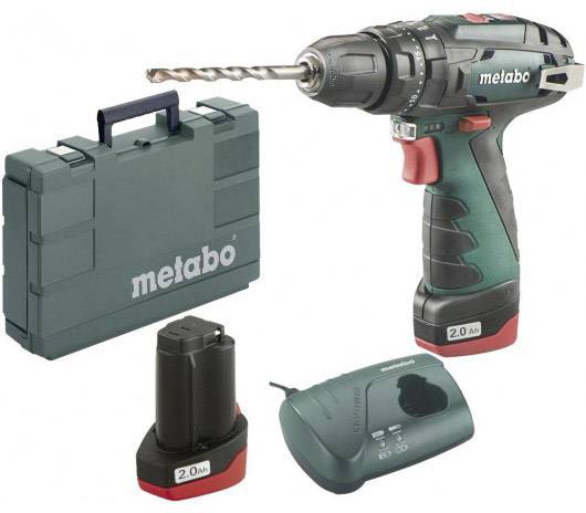 Metabo PowerMaxx SB Basic 2-Gang-Akku-Schlagbohrschrauber inkl. 2. Akku, inkl. Koffer