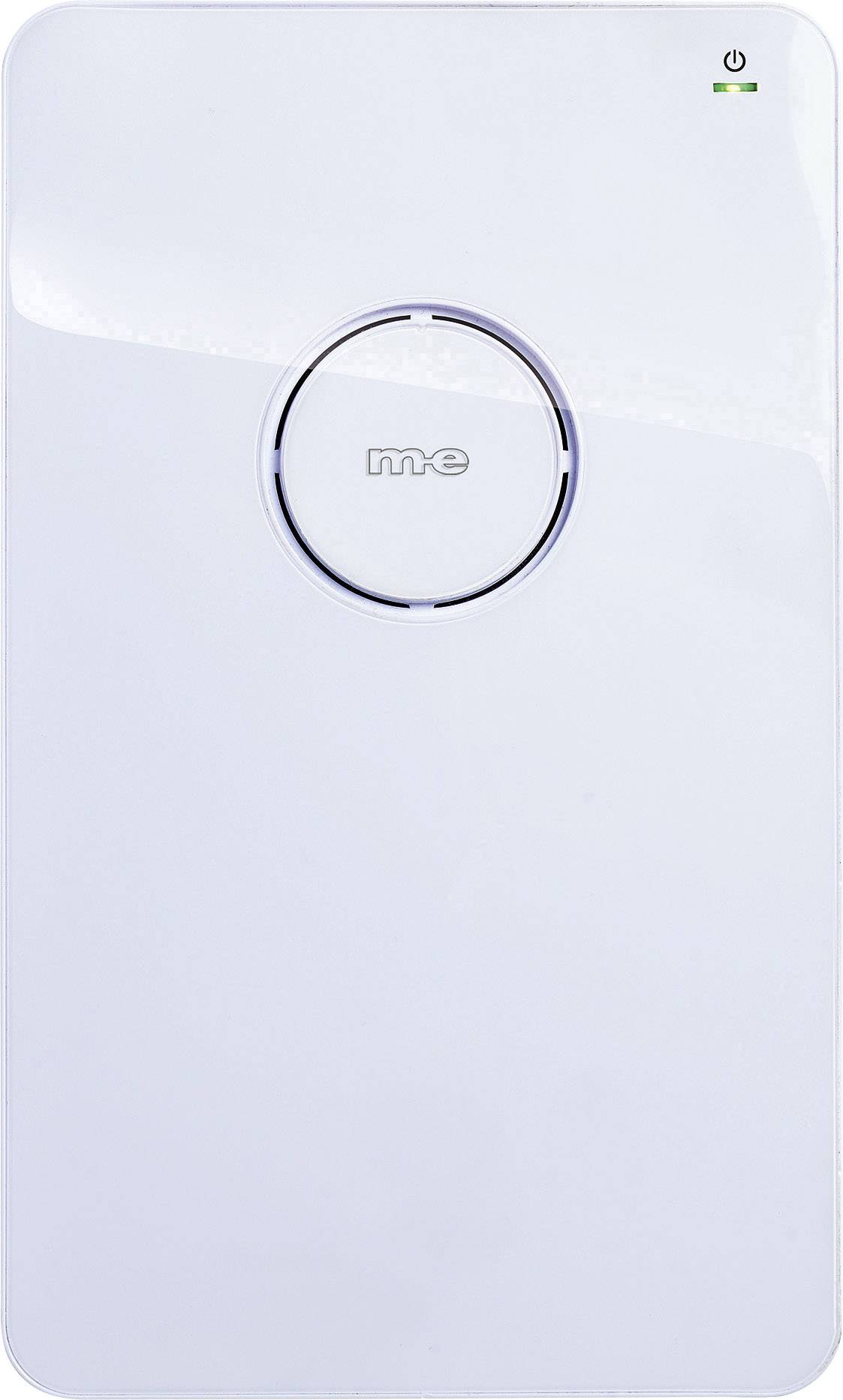 M-e modern-electronics 41055 Türsprechanlage DECT, Funk Komplett-Set 2 Familienhaus Weiß, Silber