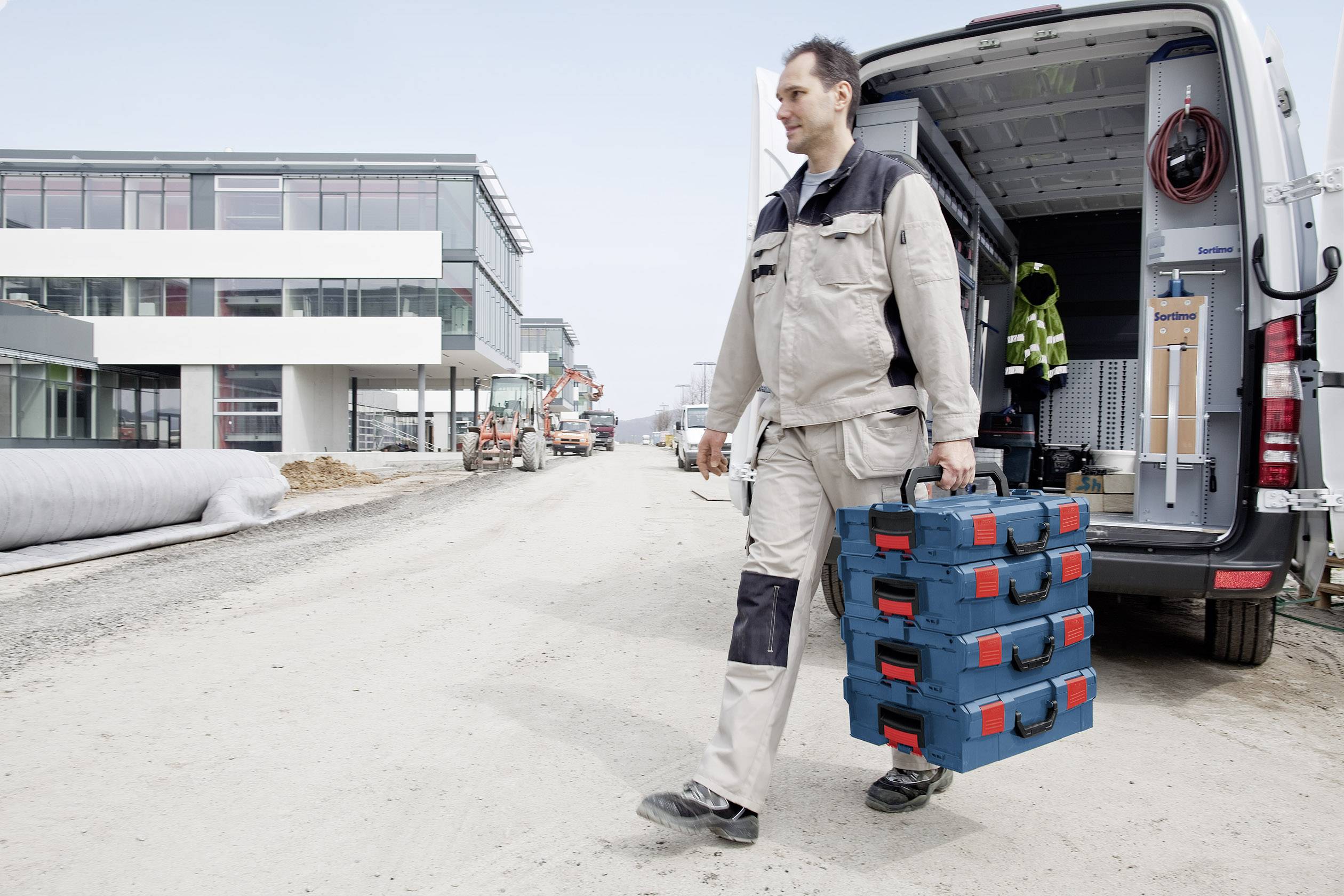 Bosch Professional L-BOXX 136 1600A012G0 Transportkiste ABS Blau, Rot (L x B x H) 442 x 357 x 151mm