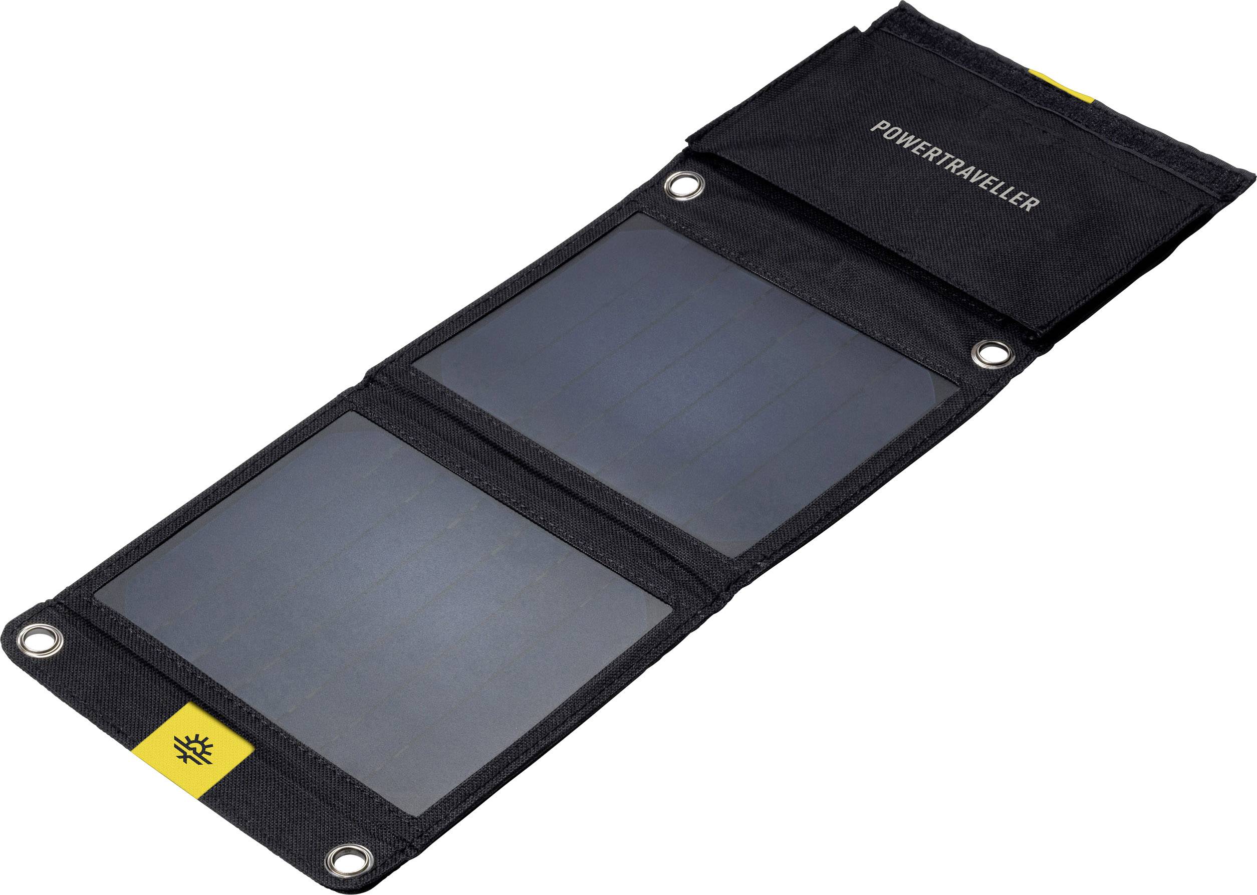 Power Traveller FALCON 7 PTL-FLS007 Solar-Ladegerät Ladestrom Solarzelle 1400 mA 7 W